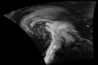 A strong late-winter cyclone brought significant snows and blizzard conditions to the upper Great Lakes/northern Plains on 21 February 2014. In the warm sector of the storm, there were numerous reports of tornadoes, large hail, and damaging winds in the eastern US. Suomi NPP viewed the storm multiple times, including just before 1800 UTC on 21 February.