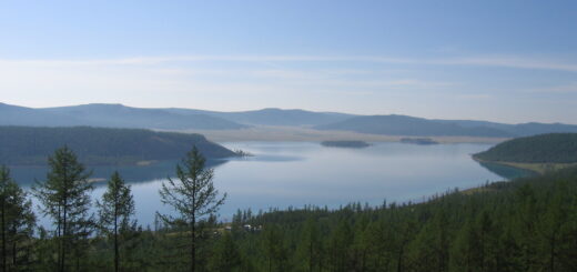 Lake Khovsgol in Mongolia, a region included in the extreme heat analysis