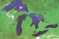 Satellite imagery of the Great Lakes